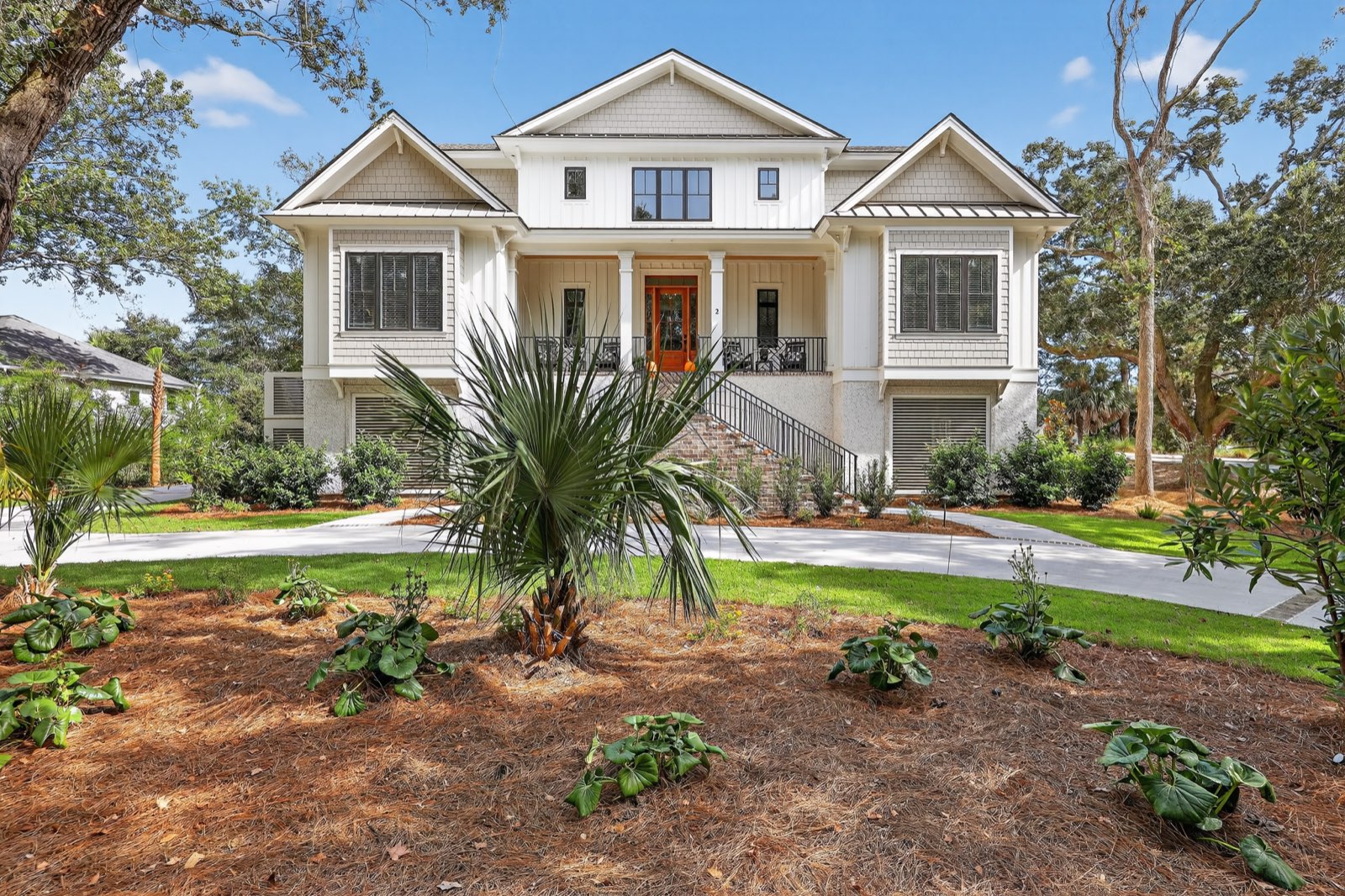 2 Midstream front elevation — new construction in Palmetto Dunes, professional listing photography