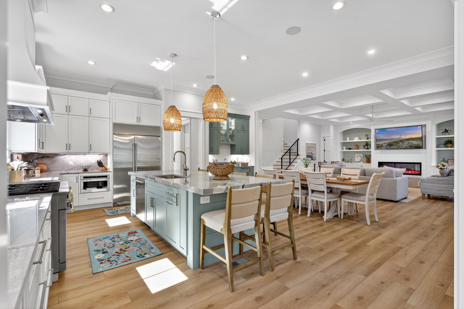 2 Midstream chef's kitchen and open great room — professional listing photography