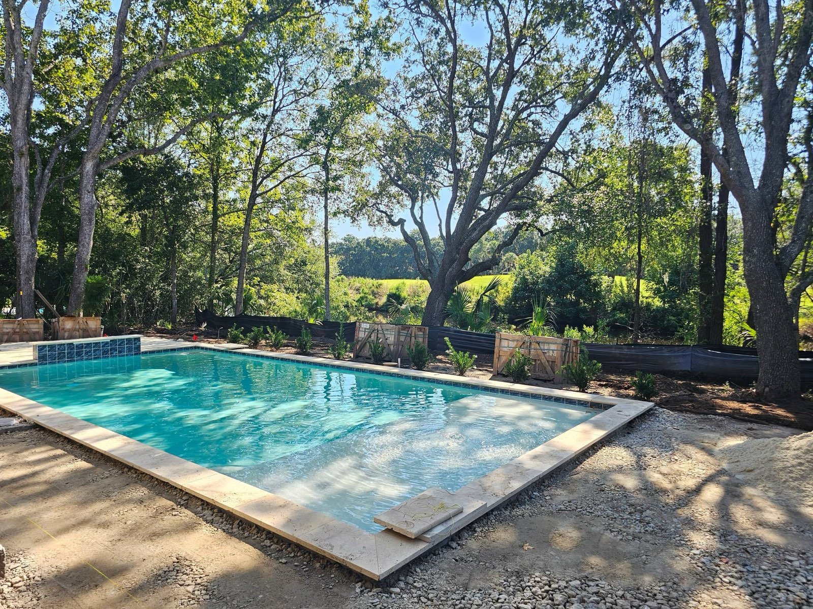 2 Midstream private pool with tanning ledge — professional listing photography